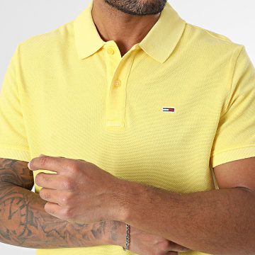 Tommy Jeans - Polo Manches Courtes Slim Essential 0226 Jaune