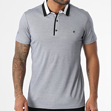 Armita - Polo Manches Courtes 70 Bleu Marine Chiné