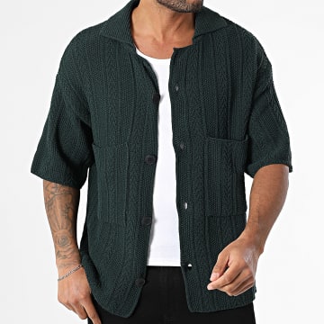 Armita - Chemise Manches Courtes Maille 08 Vert Foncé