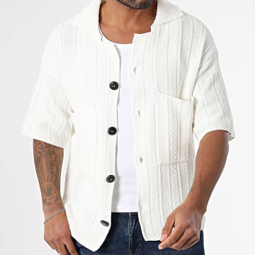 Armita - Chemise Manches Courtes Maille 08 Blanc