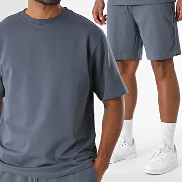 Armita - Ensemble Tee Shirt Et Short Jogging Gris Anthracite