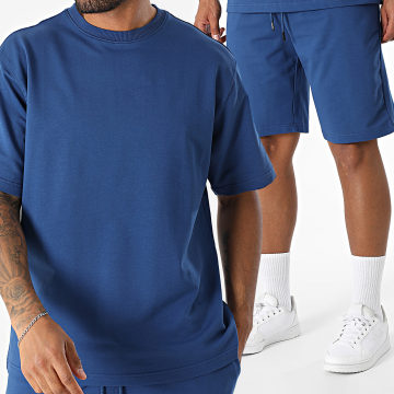 Armita - Ensemble Tee Shirt Et Short Jogging Bleu Marine