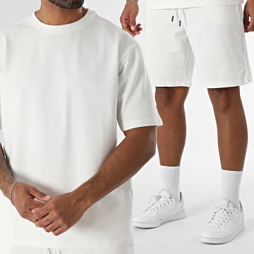 Armita - Ensemble Tee Shirt Et Short Jogging Blanc