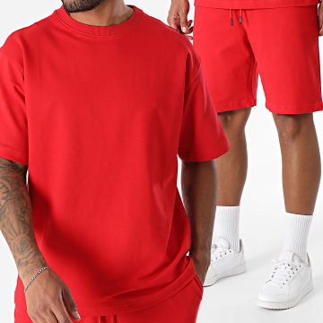 Armita - Ensemble Tee Shirt Et Short Jogging Rouge