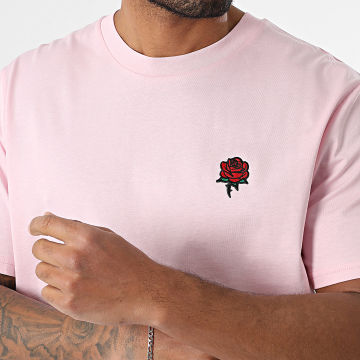 Luxury Lovers - Tee Shirt Oversize Large Embroidery Roses Rose