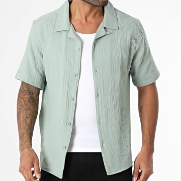 Only And Sons - Chemise Manches Courtes Skyle Vert
