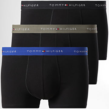 Tommy Hilfiger - Lot De 3 Boxers 2763 Noir Bleu Roi Vert Kaki