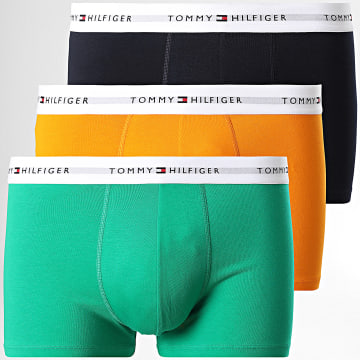 Tommy Hilfiger - Lot De 3 Boxers Trunk 2761 Bleu Marine Jaune Vert