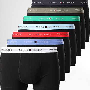 Tommy Hilfiger - Lot De 7 Boxers 3385 Noir Bleu Vert Blanc Rouge