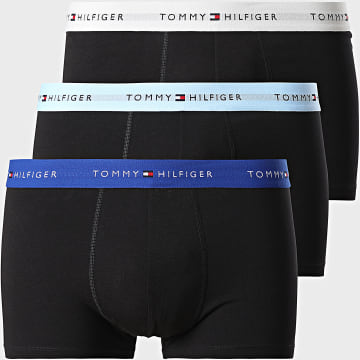 Tommy Hilfiger - Lot De 3 Boxers 2763 Noir Bleu Clair Beige Bleu Roi