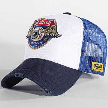 Von Dutch - Trucker Highway Cap Blanco Azul Real Azul Marino