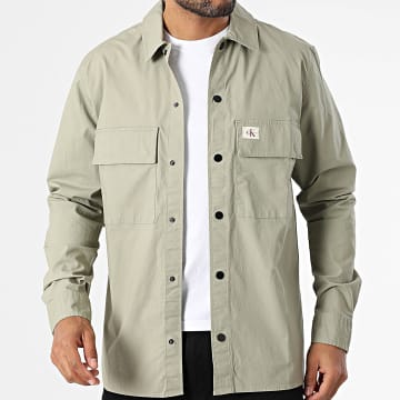 Calvin Klein - Camicia over 7584 Verde cachi chiaro