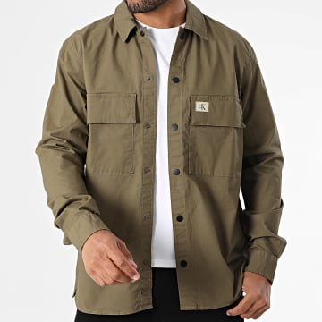 Calvin Klein - Camicia over 7584 Verde kaki