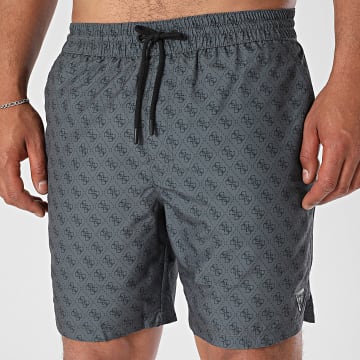 Guess - Short De Bain F5GT00-WG2D2 Gris Anthracite