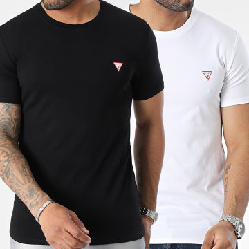 Guess - Lot De 2 Tee Shirts M2YI24-J1314 Noir Blanc