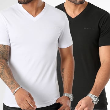 Guess - Lot De 2 Tee Shirts Tawax 11016800D Blanc Noir