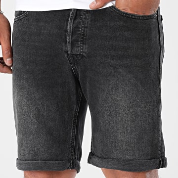 Jack And Jones - Shorts Jean Rick Original Schwarz