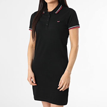 Kaporal - Damen Polokleid Kurzarm Vulix Schwarz