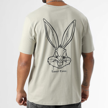 Looney Tunes - Tee Shirt Oversize Large Bugs Bunny Back Beige Stone