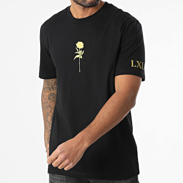 Luxury Lovers - Tee Shirt Oversize Rose Noir Doré
