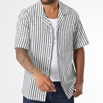 MTX - 516 Navy Blauw Wit Gestreept Korte Mouw Shirt