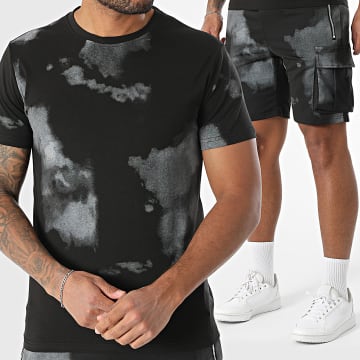 MTX - Ensemble Tee Shirt Et Short Cargo 031 Noir Gris