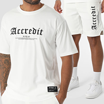 MTX - Ensemble Tee Shirt Oversize Large Et Short Jogging 863 Blanc