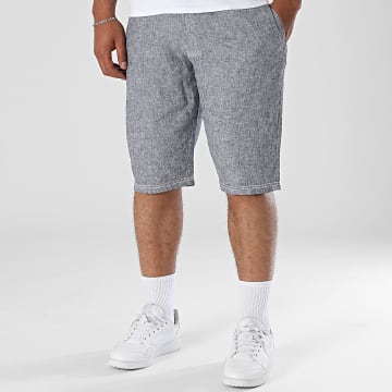 Classic Series - Short Chino Fabre Bleu Marine Chiné
