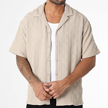 Jack And Jones - Chemise Manches Courtes Matteo Beige