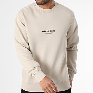 Jack And Jones - Felpa girocollo Vesterbro Beige