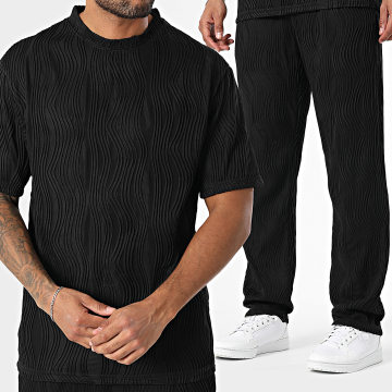 John H - Set T-Shirt Und Hose 086 Schwarz