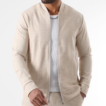 LBO - Veste Bomber Texturée 1953 Beige