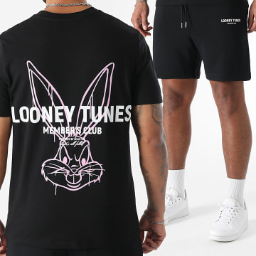 Looney Tunes - Bugs Bunny - Maglietta nera e pantaloncini da jogging in bundle