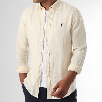 Polo Ralph Lauren - Hemd Langarm Slim Original Player Beige