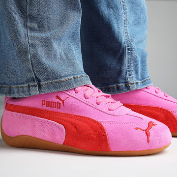 Puma - Speedcat OG Zapatillas Mujer 398846 Rosa Pixel Rojo Brillante