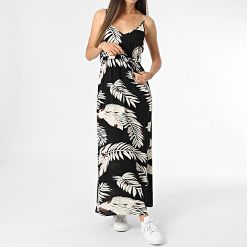 Vero Moda - Robe Longue Femme Easy Joy Noir Beige
