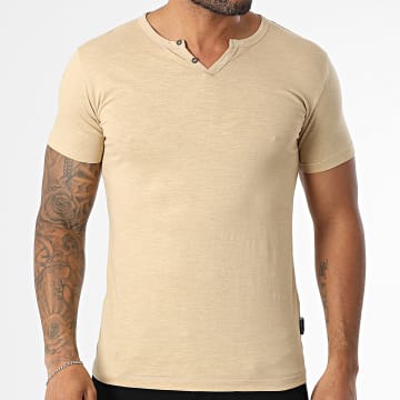 Classic Series - T-Shirt V-Ausschnitt Manu Beige