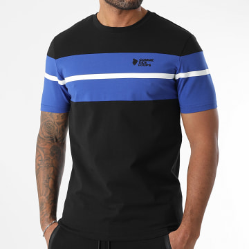 Comme Des Loups - Wimbledon T-Shirt Schwarz Königsblau