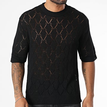 Frilivin - Tee Shirt Ajouré 475 Noir