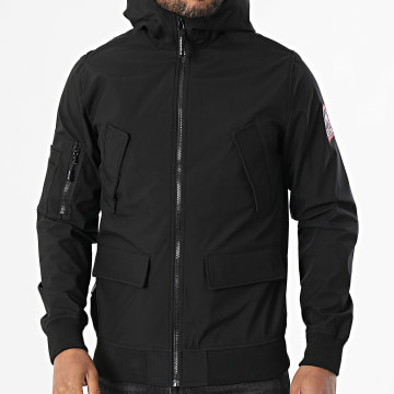 Helvetica - Chaqueta con capucha Wilson 2.0 Zip Negra