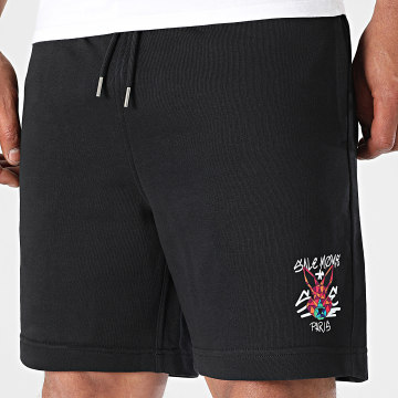 Sale Môme Paris - Geomedrips Rabbit Jogging Shorts Negro