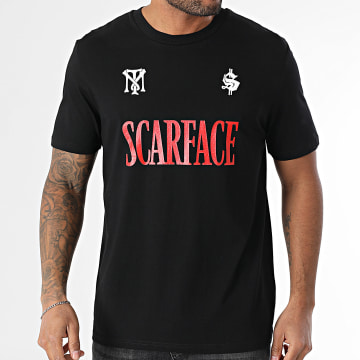 Scarface - Tee Shirt Oversize Large Big Logo Poster Negro