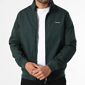 Schott NYC - Veste Zippée Cabl 1220 Vert Foncé
