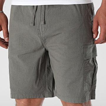 Teddy Smith - Short Cargo Linen 10417235D Gris Anthracite
