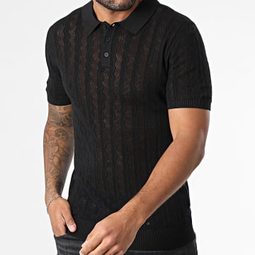 Uniplay - Polo calado de manga corta 11K Negro