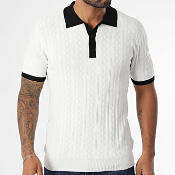 Uniplay - Polo Manga Corta Mesh 909 Blanco Negro