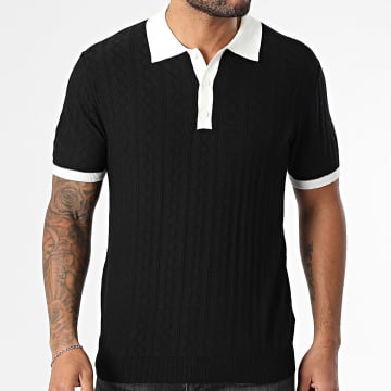 Uniplay - Polo Manga Corta Mesh 909 Negro Blanco