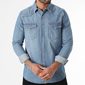 Classic Series - Chemise Manches Longues Jean J84 Bleu Denim