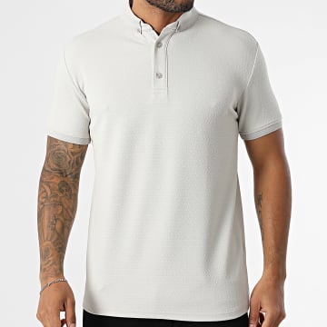 Classic Series - Kurzärmeliges Polo-Shirt Textured 004 Hellgrau