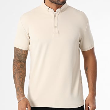 Classic Series - Kurzärmeliges Polo-Shirt Textured 004 Beige
